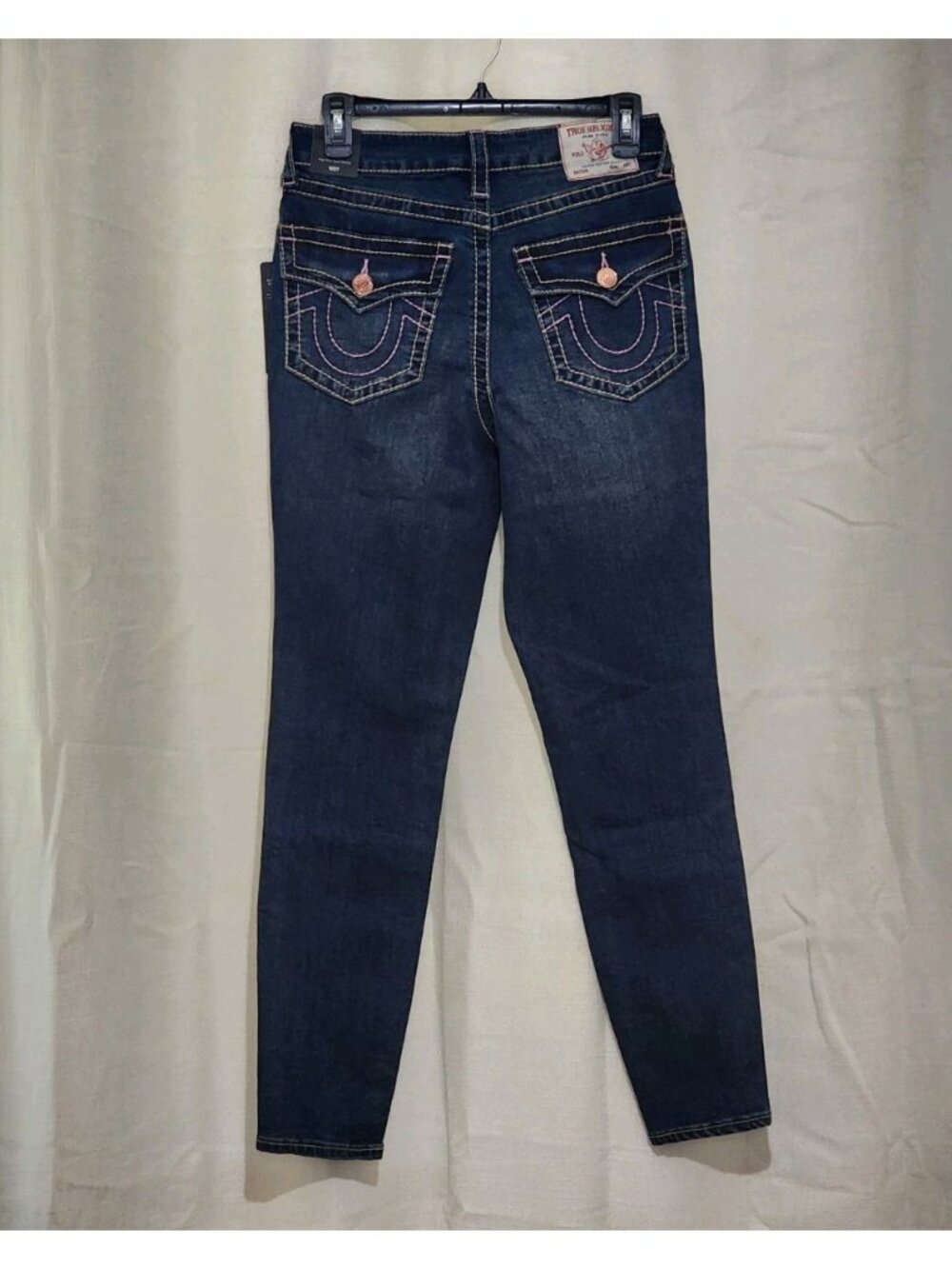 True Religion Women's Denim Jeans High Rise Super Skinny Blue Size 28 NWT - Picture 2 of 16